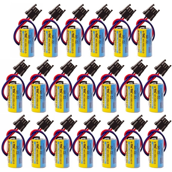 20 Pack A6BAT PLC Lithium Battery 3.6V for Mitsubishi Servo A6bat ER17330V FANUC CNC System