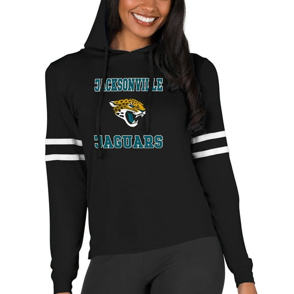 Women's Concepts Sport Black Jacksonville Jaguars Marathon Lightweight Lounge Pullover Hoodie