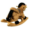thumbnail image 4 of PonyLand 24-inch Plush Brown Rocking Horse with Sound for Toddlers 18 months and up, 4 of 6