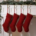 thumbnail image 2 of Dalrosia Christmas Stockings 18 Inches Large Size Cable Knitted Stocking Gift and Decorations for Holiday Family Xmas Party, 2 of 5
