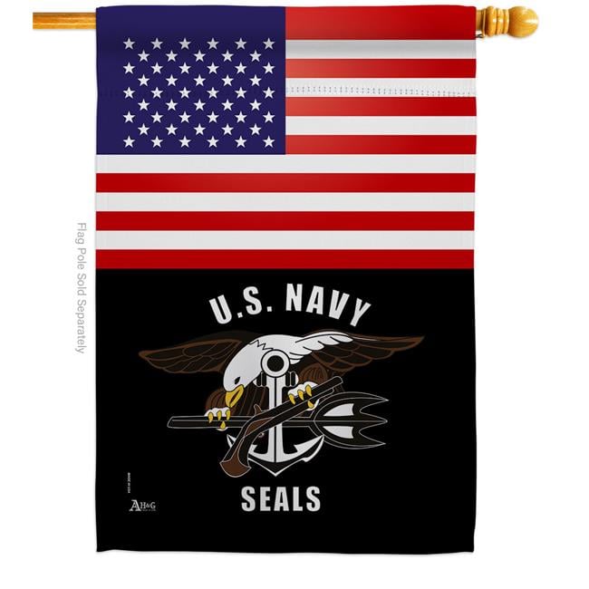 Breeze Decor Space Force Garden Flag – 28x40 – Made In USA – Military Theme