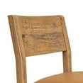 thumbnail image 2 of Asic 18 Inch Dining Chair - Set of 2 - Vinyl Fabric - Natural Brown Pine Wood, 2 of 6