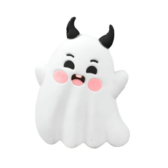 FEZOR Cupcake Decorations Halloween Cake Toppers 3D Pumpkin Bat Ghost Cake Balls Cake Decorations Happy Halloween Cake Topper for Halloween Party Supplies,One Size