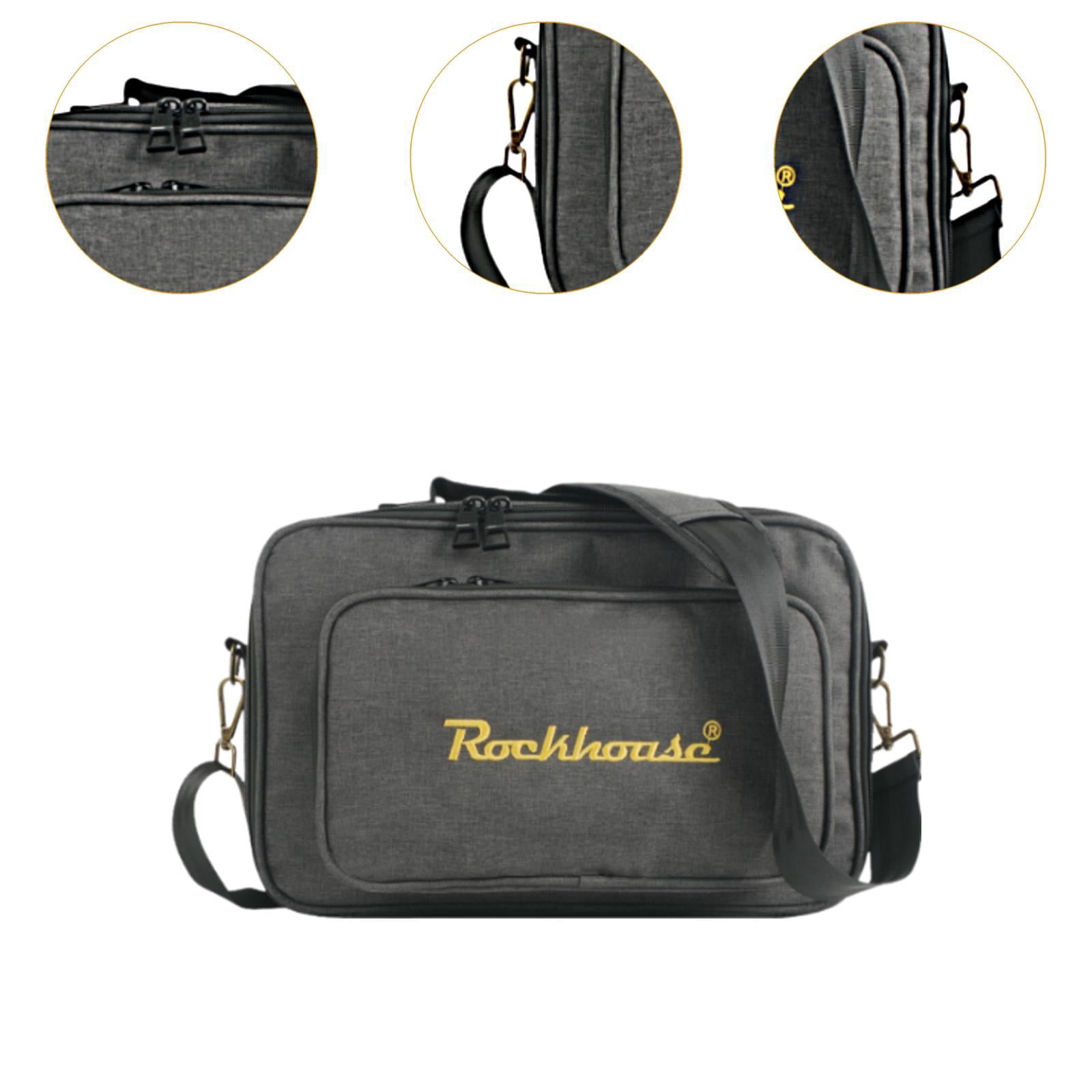 LeeQinersw Guitar Effects Pedal Board Bag Handbag Portable for Stage Studio Performance 36cmx23cmx14cm