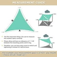thumbnail image 4 of Jane Stone 15'x15'x21' Triangle HDPE Stationary Sun Shade Sail,Outdoor UV Protection Canopy,Turquoise, 4 of 6