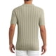 thumbnail image 3 of CAMISA POLO DE HOMBRE INSPIRE CHIC, TEXTURA DE PUNTO, CUELLO PUNTO, MANGA CORTA, TAMAÑO M, GRIS CAQUI, 3 of 6