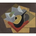 thumbnail image 3 of Juan Gris 23x20 Black Modern Framed Museum Art Print Titled - La Mandoline Noire (1926), 3 of 5