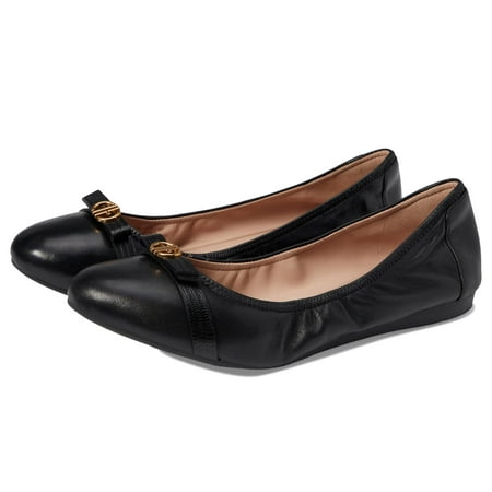 

Cole Haan Tova Bow Ballet (Womens Black Leather 7.5 Medium)