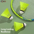 thumbnail image 3 of Toyshine Nylon Badminton Shuttlecocks , Stable And Sturdy Shuttles | Green , Pack Of 36, 3 of 5