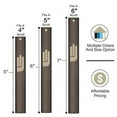 thumbnail image 4 of A&S Mezuzot Aluminum Mezuzah Case with Exclusive Modern Shin Design Easy Peel and Stick Judaica Door Mezuza for Parchment Scroll (Brown, 7 Inches), 4 of 4