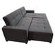 thumbnail image 4 of Sofa Cama King Size Tapatios Muebles Tela Oslo Oxford con Portavasos 3 Posiciones, 4 of 7
