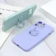 thumbnail image 2 of Funda de silicona suave magnética de lujo para iPhone 16 14 13 15 11 Pro Max XS XR 8 7 Plus SE 2020 16Pro 15Pro Fundas con soporte de anillo, 2 of 5