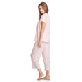 thumbnail image 3 of Casual Nights Women's Short Sleeve Floral Capri Pajama Set, 3 of 5
