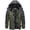 Army Green, variant on TACVASEN Men's Winter Waterproof Ski Jackets with Hooded Windproof Fleece Warm Snow Coat with Multi-Pockets For Hiking and Snowboarding ,Black,L