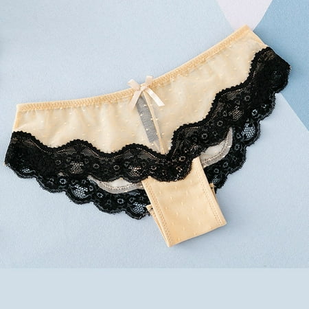 

UDAXB Lingerie Fashion Delicate Women Translucent Underwear Sheer Lace Tank Lace Sexy Underpant