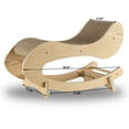 thumbnail image 3 of Armarkat S1302 Wooden Cat Rocking Chair Detachable Swing Natural Poplar Wood, 3 of 5