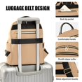 thumbnail image 4 of JIALIOU Mini Backpack Purse for Women Quilted Casual Daypack Small Travel Shoulder Bag, Light Warm Brown, 4 of 7
