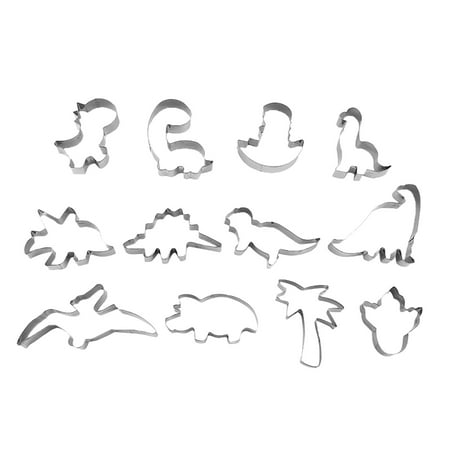 

Soighxzc Cartoon Dinosaur Series Stainless Steel Cookie Animal Shape Cake