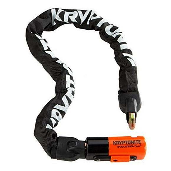 Kryptonite Evolution Mini Integrated 10mm Chain Bicycle Lock, 22 Inches