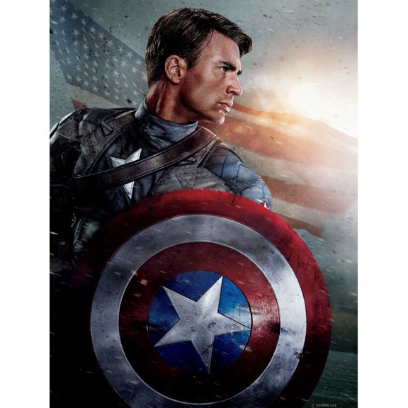 Best Posters Captain America Mini Movie Poster 11Inx17In 11x17 Poster Color Category: Multi, Unframed, Ages: Adults
