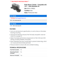 thumbnail image 2 of Brake Master Cylinder - Compatible with 1971 - 1980 Oldsmobile 98 1972 1973 1974 1975 1976 1977 1978 1979, 2 of 2