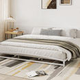 thumbnail image 2 of Heavy Duty Low Profile Metal Platform Bed Frame - Arched Headboard & Footboard, Noise-Free Mattress Support, No Box Season Needed, Under-Bed Storage, Easy Assembly, 2 of 8