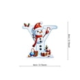 thumbnail image 1 of Lisbinx Custom Snowman Letter Ornament | Personalized Acrylic Christmas Tree Decoration | 2D Hanging Pendant with Ribbons | Festive Holiday Gift, 1 of 1