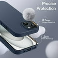 thumbnail image 5 of JETech Silicone Case for iPhone 15 6.1-Inch, Silky-Soft Touch Full-Body Protective Phone Case, Shockproof Cover (Storm Blue), 5 of 6