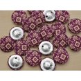 thumbnail image 5 of IBA Indianbeautifulart Pink 1 Inch Buttons For Sewing Fancy Buttons For Crafts 2 Hole Dot & White Floral Artistic Scrapbooking Canvas Buttons Pack Of 50, 5 of 7