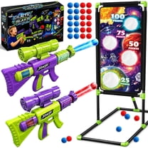 Aogsiyt Shooting Toy Set for Kids with Cool Target, 2 Air Pump ...