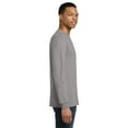 thumbnail image 3 of Gildan Classic Fit Men Long Sleeve T-Shirt, DryBlend Crewneck Tee, Sport Grey, S, 3 of 6