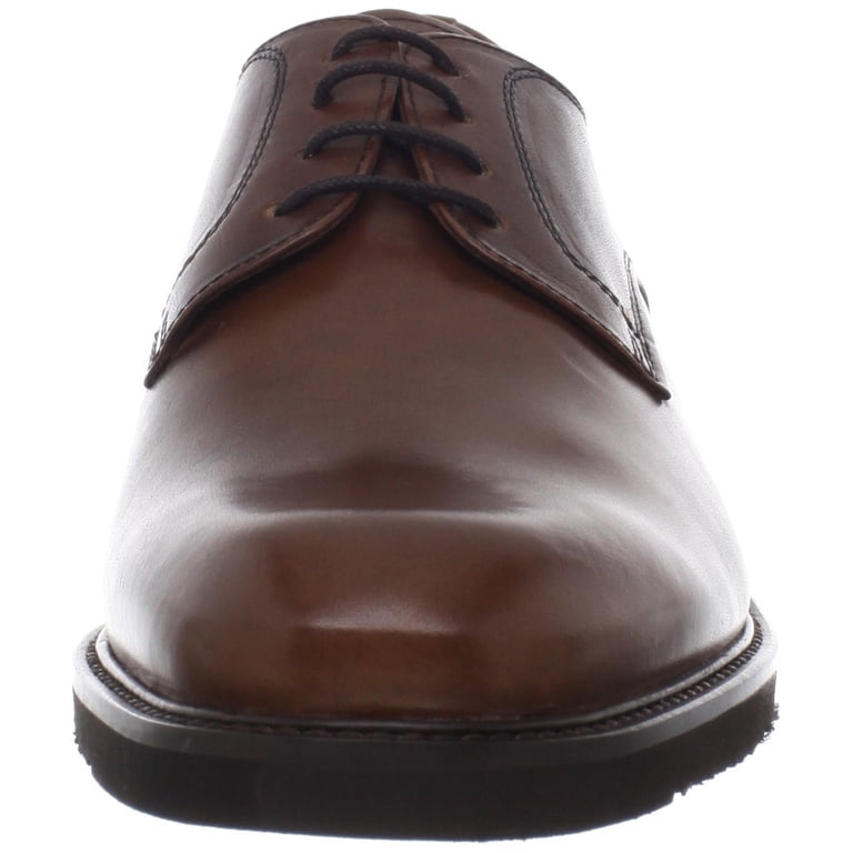 Tan Leather Wingtip Derby Dress Shoes Blue Lining B807-1 Mens 8.5M Florsheim Men Gallo Plain Toe Oxford Shoes - Walmart.com main image 2