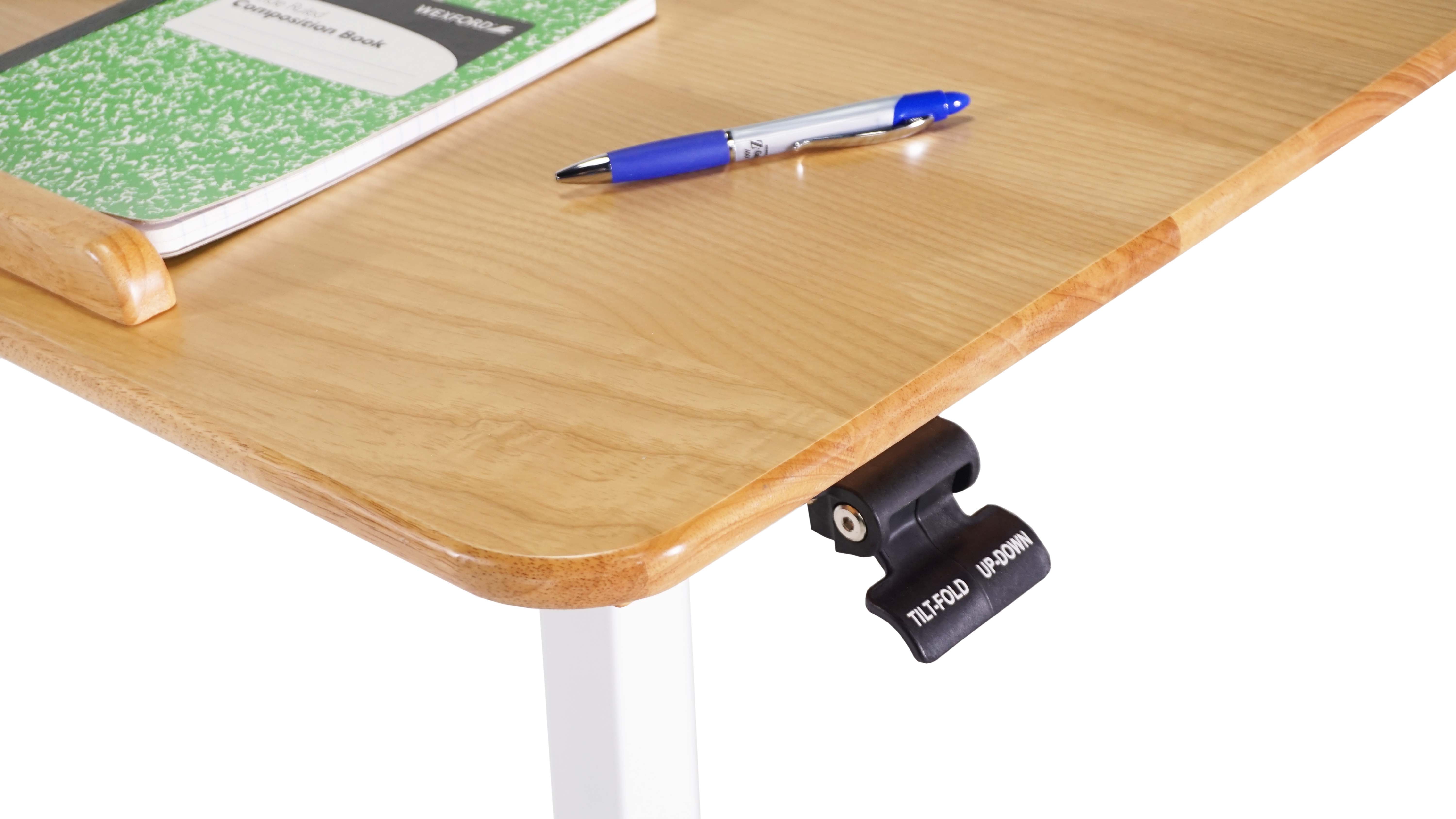 Victor Solid Wood Mobile Standing Desk – Adjustable Height, Ergonomic Stand-Up Desk for Your Office, Sturdy Workstation, Modern Design and Space-Saving Solution