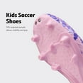 thumbnail image 2 of Dream Pairs Soccer Shoes Jr Kids Boys Girls Outdoor Sport Football Soccer Cleats Hz19003K Pink/Purple Size 6, 2 of 5