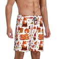thumbnail image 2 of Naloa Autumn Gnome Men's Short Pajama Pants, Pj Shorts, Lounge Comfort Shorts-4X-Large, 2 of 6