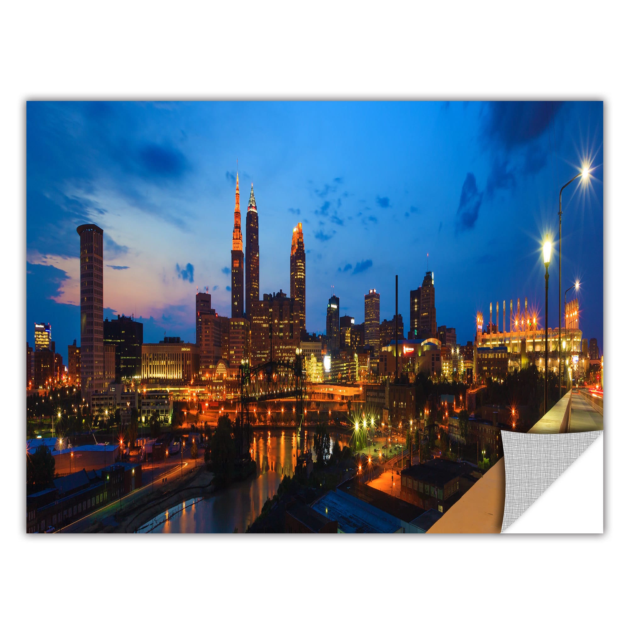 ArtWall Cody York "Cleveland 8" ArtAppealz Removable Wall Art