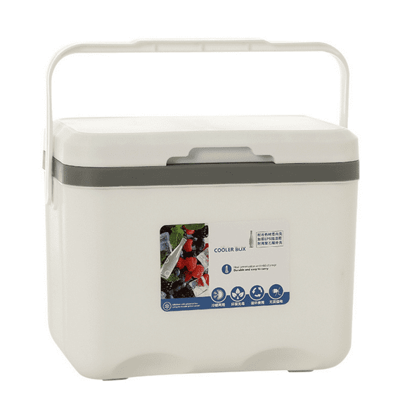12 Qt Insulated Portable Cooler Leak-Proof Ice Chest Lunch Box Hard Coolers with Extra Ice Pack for BBQ, Camping, Pincnic