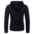 thumbnail image 4 of Hommes Sweat-Shirt Gym Manches Longues Cordon à Capuche Cardigan Zipper Hoodie, 4 of 4