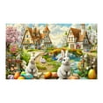 thumbnail image 2 of pathside Easter Backdrop,Happy Easter Banner, Easter Banners Decorative Photos Backgrounds Easter Decorations Activities Outdoor Party Supplies Easter Decorations for the Home Yard Party Supplies, 2 of 6