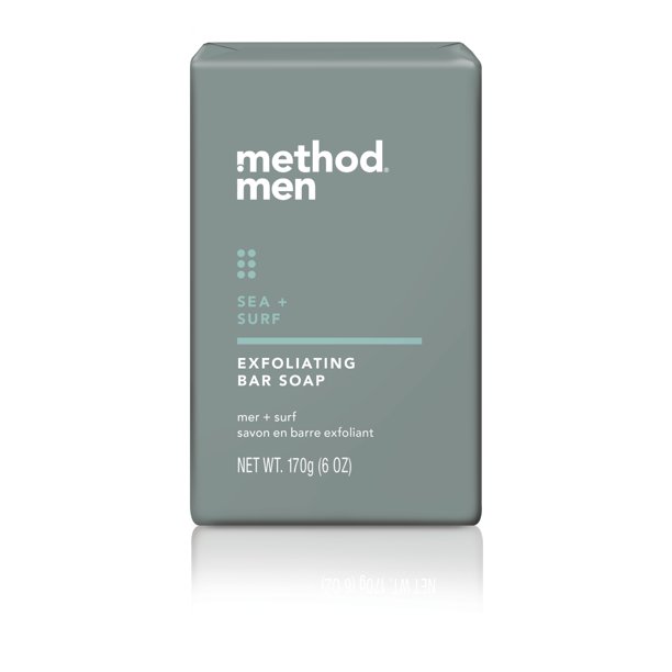 Method Men Exfoliating Bar Soap, Sea + Surf, 6 Ounces