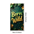 thumbnail image 3 of LUUFILx Born to be Wild Backdrop Banner Party Decorations Jungle Theme Birthday Photo Booth Background Celebration Props Event Supplies Festive Decor, 3 of 8