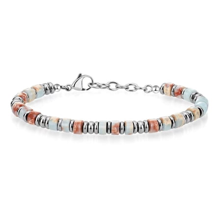 Xiao Hua Healing Natural Stone Bracelet -1 piece, 7.6+1.5 inch adjustable bracelet, positive energy encouragement bracelet, daily wear meditation natural stone jewelry, style 3