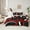 Red White Black, variant on Homewish Waves Stripes 7-Piece Bedding Comforter Set,Modern Asbtarct Geometric King Bedding Sets,Red Black White Bed Sheets For Girl Boys,Ultra Soft Home Decor