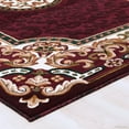 thumbnail image 4 of Allstar 8x10 Traditional Area Rug in Red with Cream Mandala Tibetan design (7' 9" x 10' 1"), 4 of 6