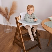 hauck Alpha+ Adjustable Wooden High Chair Set, Walnut
