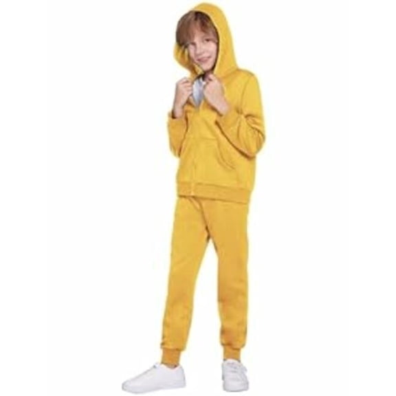Boys' 2 PC Tracksuit Sets Outfit Zip Up Hoodie & Active Pants for Kids 7-8 Years