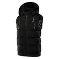thumbnail image 2 of Tiqkatyck Heated Vest Women's 9 Zones Heated Vest Hooded Collar Washable Jacket Heating Coat Heating 3 Heated Level Coat with Pockets Sweater Vest Black, 2 of 9