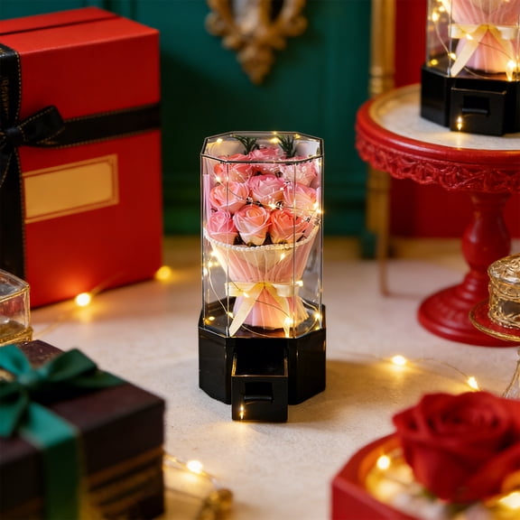 Preserved Flowers Artificial Roses Bouquet for Boyfriend Girlfriend Mom Romantic Gifts for Him Her Wedding Anniversary Valentines Mothers Day Birthday Eternal Rose Presents for Wife Husband