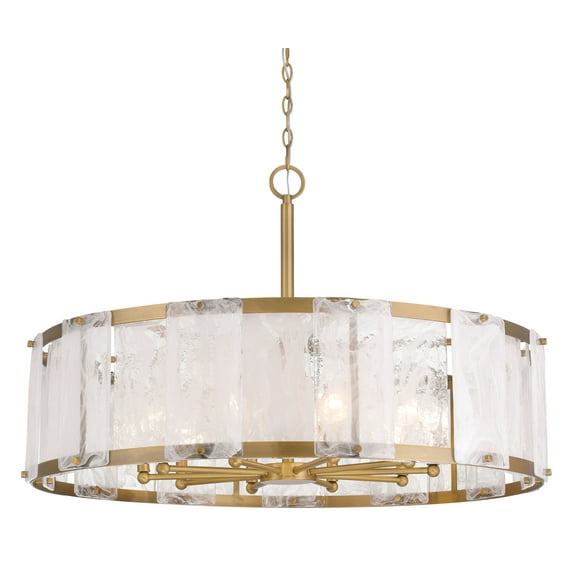 Minka Lavery 3638 Veil 10 Light 36" Wide Multi Light Pendant - Brass