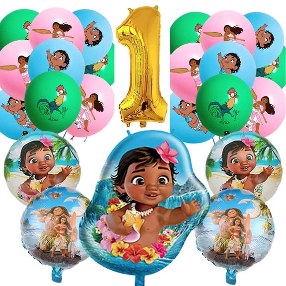 Moana Balloons Party Supplies 1st Big Number Decorations Decor Kit Birthday